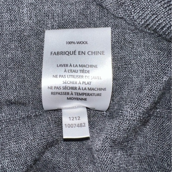 Footjoy FJ 100% Wool V-Neck Sweater Pullover Golf Sweater Charcoal Men's XL - Picture 8 of 8